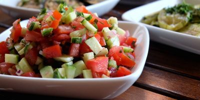 salade concombre et tomates