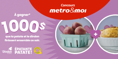 metro patates carte cadeau concours