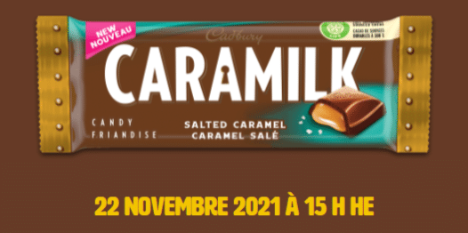 tablettes caramel sale caramilk gratuites