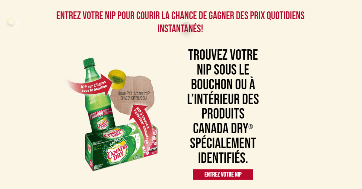 concours canada dry 2