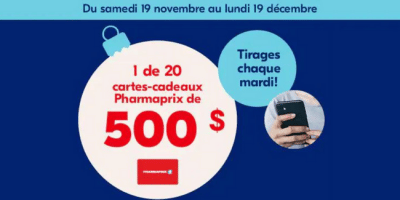 concours pharmaprix cartes cadeaux