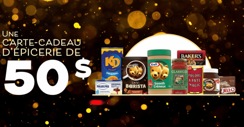concours carte cadeau epicerie kraft 1