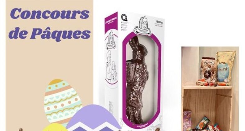 concours lapin chocolat geant